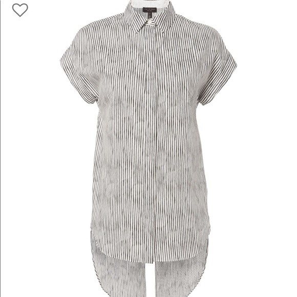 NWOT Rag & Bone Ara Tie Back Stripe Shirt - Picture 3 of 8